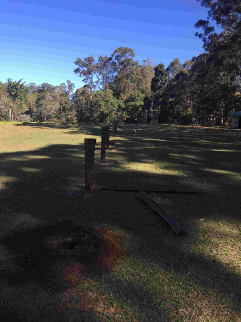 Wominjeka Park -Posts in place
